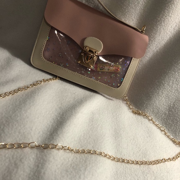 Soft pink starry mini purse - Picture 6 of 6